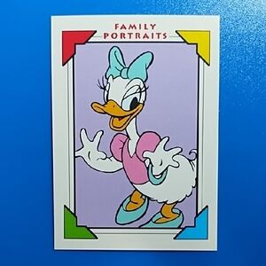Disney Impel 1991 Trading Card Daisy Duck #105 Excellent Family Portraits